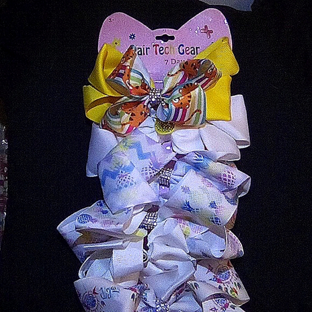 Hair Tech Gear Bow Set -  7 Days A Week A Bows for Every Day of the Week